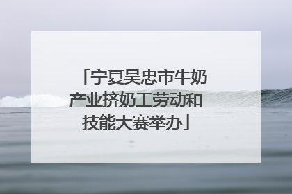宁夏吴忠市牛奶产业挤奶工劳动和技能大赛举办