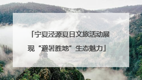 宁夏泾源夏日文旅活动展现“避暑胜地”生态魅力