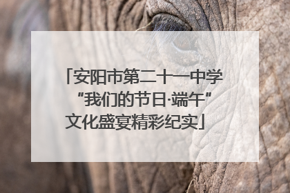 安阳市第二十一中学“我们的节日·端午”文化盛宴精彩纪实