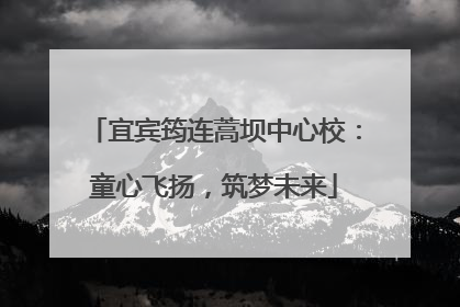 宜宾筠连蒿坝中心校：童心飞扬，筑梦未来