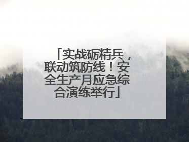 实战砺精兵，联动筑防线！安全生产月应急综合演练举行