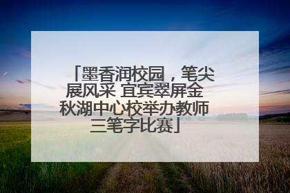 墨香润校园，笔尖展风采 宜宾翠屏金秋湖中心校举办教师三笔字比赛