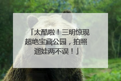 太酷啦！三明惊现超绝宝藏公园，拍照遛娃两不误！