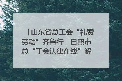 山东省总工会“礼赞劳动”齐鲁行｜日照市总“工会法律在线”解决职工愁“薪”事