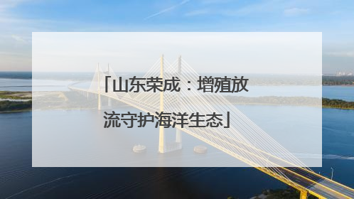 山东荣成：增殖放流守护海洋生态