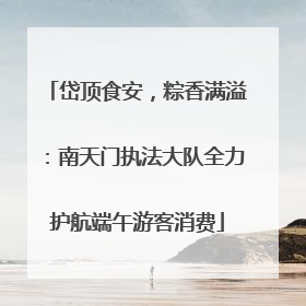 岱顶食安，粽香满溢：南天门执法大队全力护航端午游客消费