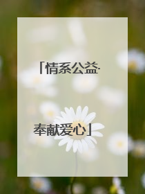 情系公益·奉献爱心