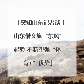 感知山东记者谈丨山东借文旅“东风”起势 不断塑强“体育+”优势