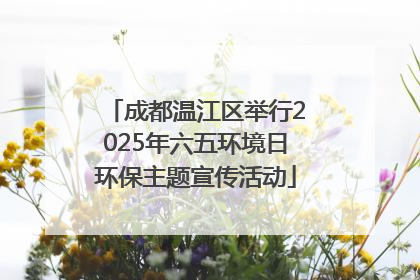 成都温江区举行2025年六五环境日环保主题宣传活动