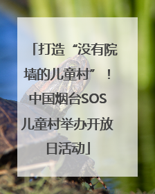 打造“没有院墙的儿童村”！中国烟台SOS儿童村举办开放日活动