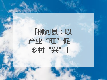 柳河县：以产业“旺”促乡村“兴”