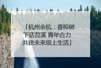 杭州余杭：香樟树下话苕溪 青年合力共建未来坝上生活