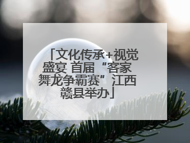 文化传承+视觉盛宴 首届“客家舞龙争霸赛”江西赣县举办