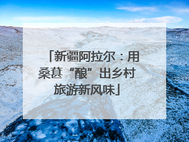 新疆阿拉尔：用桑葚“酿”出乡村旅游新风味