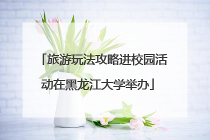 旅游玩法攻略进校园活动在黑龙江大学举办