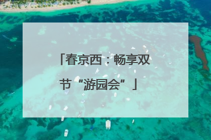 春京西：畅享双节“游园会”