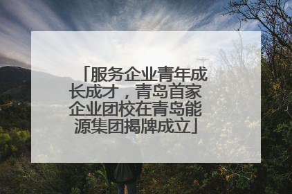 服务企业青年成长成才，青岛首家企业团校在青岛能源集团揭牌成立