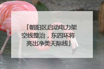 朝阳区启动电力架空线整治，东四环将亮出净美天际线