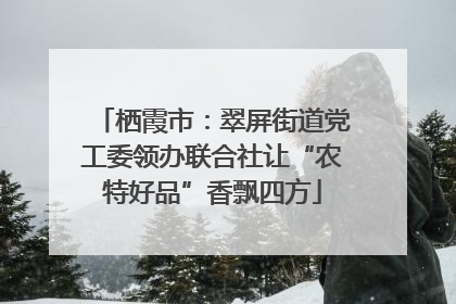 栖霞市：翠屏街道党工委领办联合社让“农特好品”香飘四方