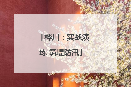 桦川：实战演练 筑堤防汛