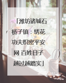 潍坊诸城石桥子镇：绣花功夫织密平安网 百姓日子越过越踏实