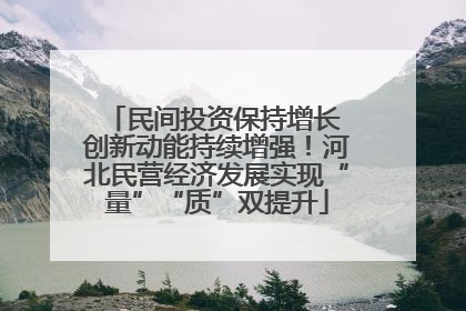 民间投资保持增长 创新动能持续增强！河北民营经济发展实现“量”“质”双提升
