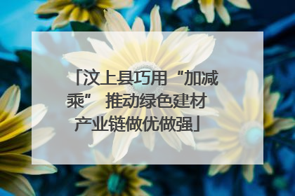 汶上县巧用“加减乘” 推动绿色建材产业链做优做强