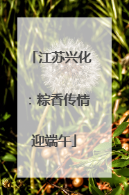 江苏兴化：粽香传情迎端午