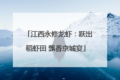 江西永修龙虾：跃出稻虾田 飘香京城宴