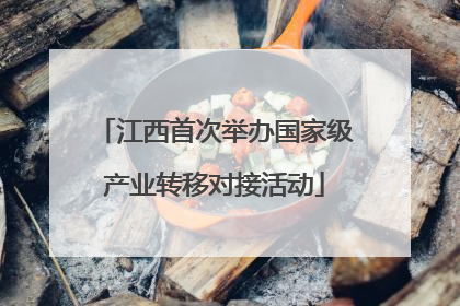 江西首次举办国家级产业转移对接活动