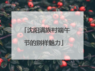 沈阳满族村端午节的别样魅力