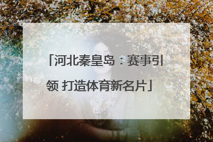 河北秦皇岛：赛事引领 打造体育新名片
