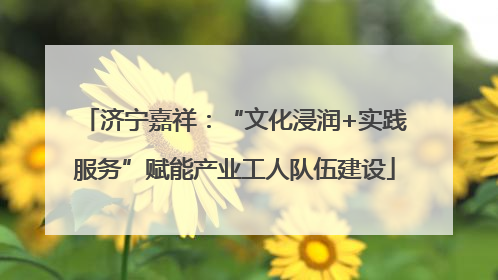 济宁嘉祥：“文化浸润+实践服务”赋能产业工人队伍建设