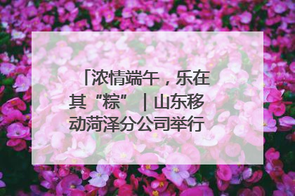 浓情端午，乐在其“粽”｜山东移动菏泽分公司举行端午节主题活动