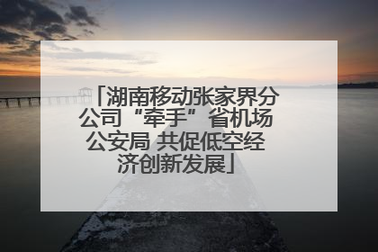 湖南移动张家界分公司“牵手”省机场公安局 共促低空经济创新发展