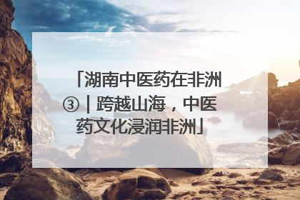湖南中医药在非洲③｜跨越山海，中医药文化浸润非洲