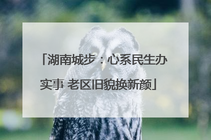 湖南城步：心系民生办实事 老区旧貌换新颜