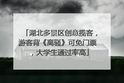 湖北多景区创意揽客，游客背《离骚》可免门票，大学生通过率高
