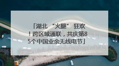 湖北 “火腿” 狂欢！跨区域通联，共庆第85个中国业余无线电节