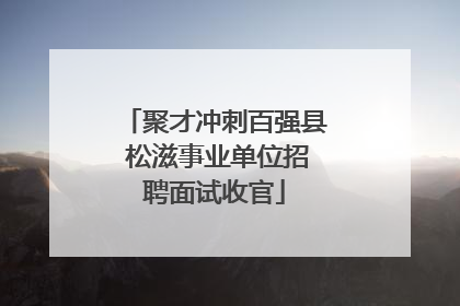 聚才冲刺百强县 松滋事业单位招聘面试收官