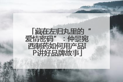 藏在左归丸里的“爱情密码”：仲景宛西制药如何用产品IP讲好品牌故事
