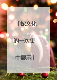蛇文化的一次集中展示