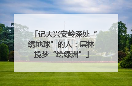 记大兴安岭深处“绣地球”的人：层林揽梦“绘绿洲”