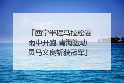 西宁半程马拉松赛雨中开跑 青海运动员马文良斩获冠军