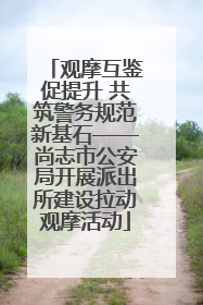 观摩互鉴促提升 共筑警务规范新基石——尚志市公安局开展派出所建设拉动观摩活动