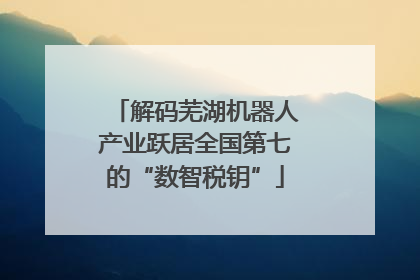 解码芜湖机器人产业跃居全国第七的“数智税钥”