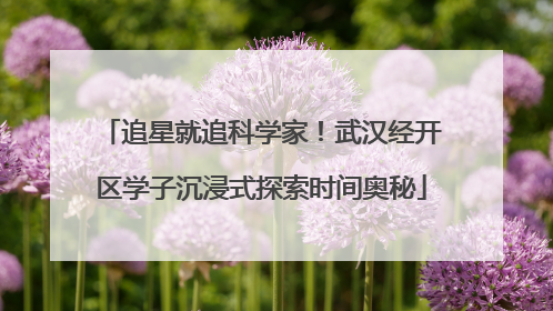 追星就追科学家！武汉经开区学子沉浸式探索时间奥秘