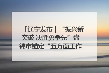 辽宁发布｜“振兴新突破 决胜勇争先”盘锦市锚定“五方面工作”力争全年地区生产总值增长5.5%左右