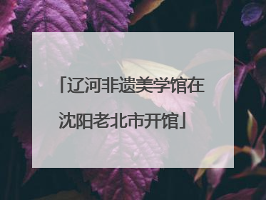 辽河非遗美学馆在沈阳老北市开馆