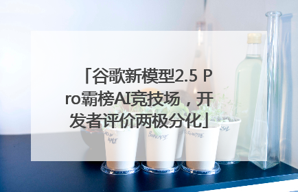 谷歌新模型2.5 Pro霸榜AI竞技场，开发者评价两极分化